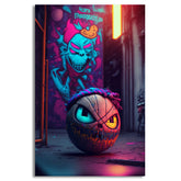 Halloween pumpkin Basketball | Wall Art